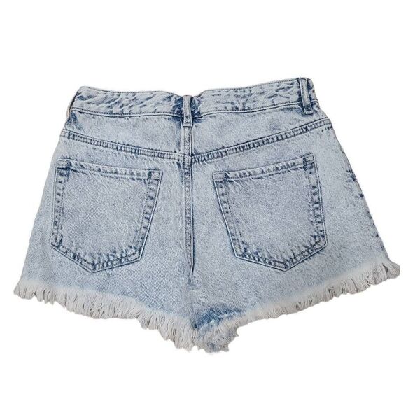 Pacsun Cut-Off Shorts Womens 27 Blue Denim High Rise Festival Western Outdoor - Picture 5 of 7